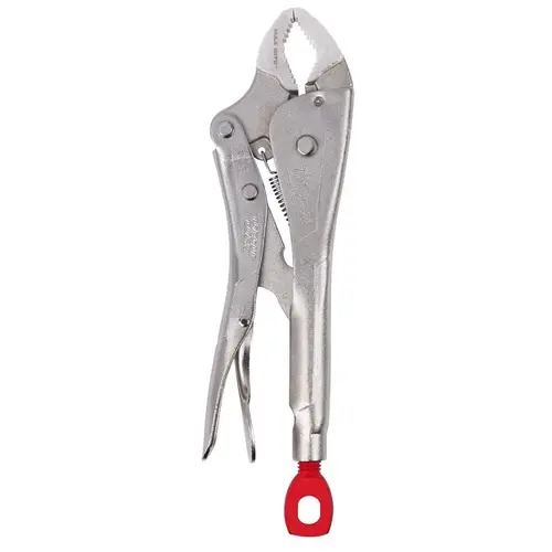 Torque Lock Locking Plier, 10.2 in OAL, 1-7/8 in Jaw Opening, Ergonomic Handle, 19/32 in W Jaw Silver