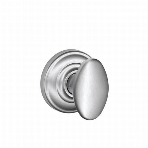 Siena Knob with Andover Rose Half Dummy Satin Chrome Finish