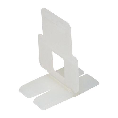 QEP 99731 Tile Spacer Clips Lash 1" H X 1/16" W Plastic White