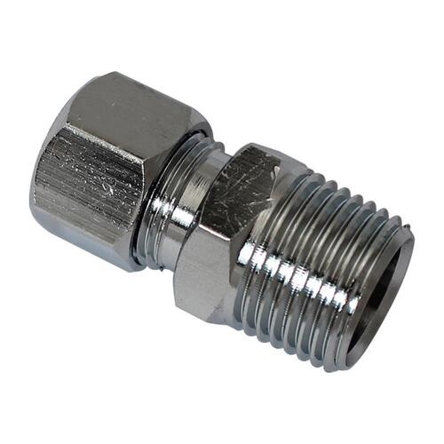 Plumb Pak PP72PCLF Straight Adapter, 3/8 in, FIP x Compression, Chrome