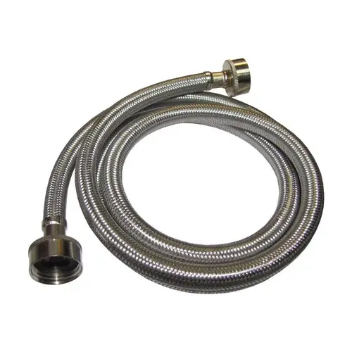 Washing Machine Hose 3/4" FHT X 3/4" D FHT 5 ft. Stainless Steel