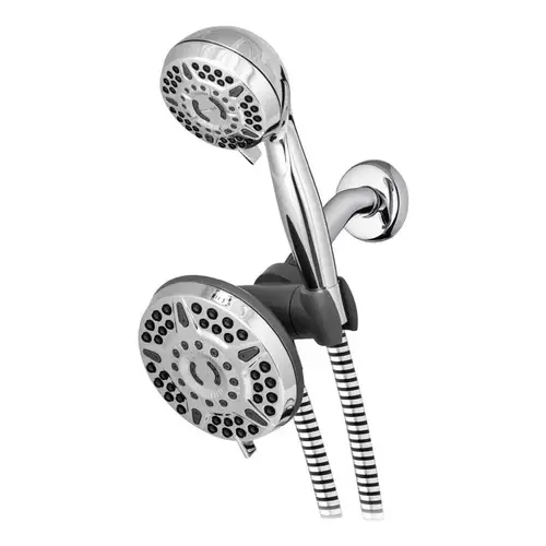 Showerhead Combo PowerPulse Massge Chrome 6 settings 1.8 gpm Chrome