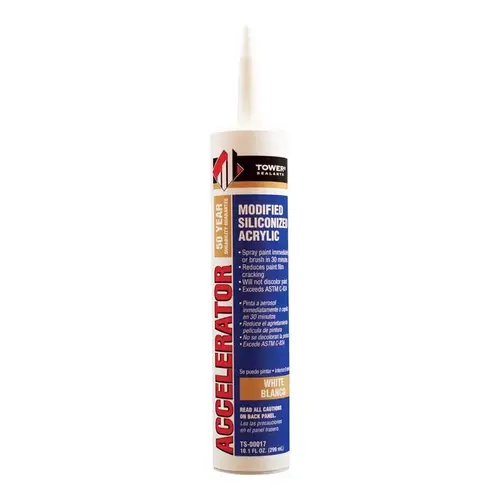 Sealant Tower s Accelerator White Modified Siliconized Acrylic 10.1 oz White