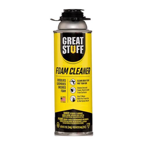 Dow 259205 GREAT STUFF PRO Tool Cleaner, Liquid, Mild, Colorless, 12 oz, Spray Can