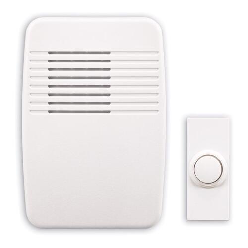 Heath Zenith SL-7366-03 SL-7366-02 Doorbell Kit, Ding, Ding-Dong, Westminster Tone, 75 dB, White