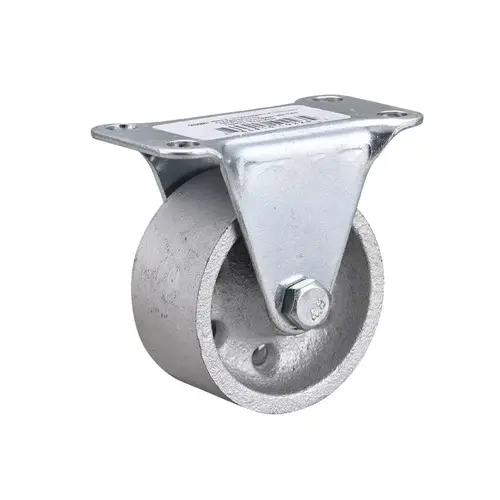 Projex 9182 Rigid Caster 2" D Cast Iron 125 lb Silver