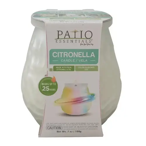 Citronella Candle with LED Light 7.1 oz