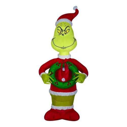 Inflatable Airblown 3.5 ft. Santa Grinch