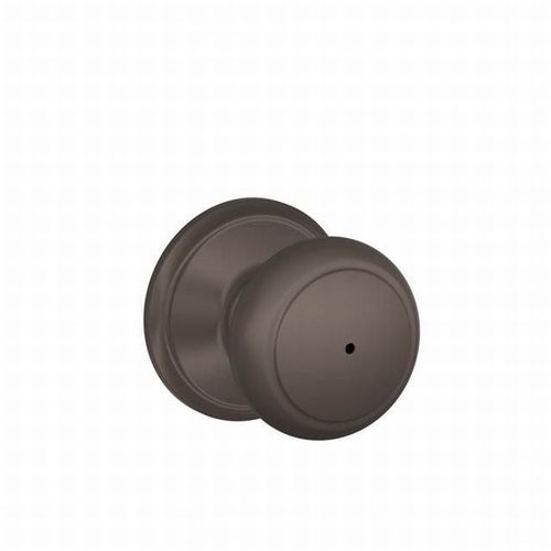 F40 Andover Knob Privacy Lock Oil Rubbed Dark Bronze