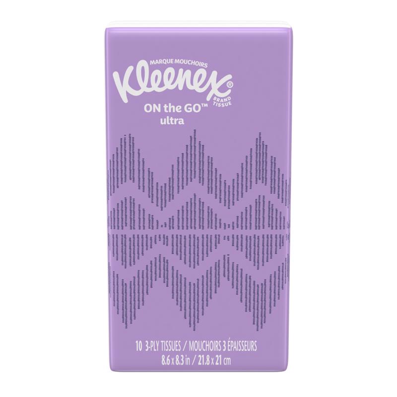 KLEENEX 54635 Facial Tissue On the Go Ultra 10 ct White