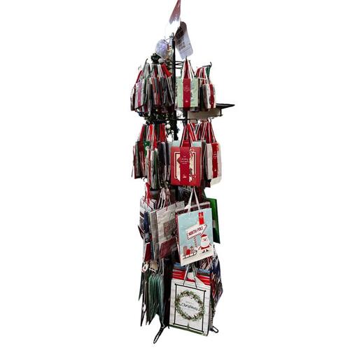 Paper Image CGBTA96R-1 Gift Bag Assorted Spinner Rack of Christmas Assorted