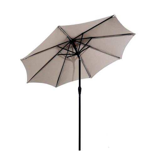 Umbrella Premium Gray Acrylic LED 9" D Gray