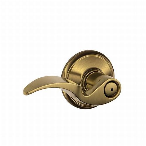 F40 Avanti Lever Privacy Lock Satin Brass Blackened