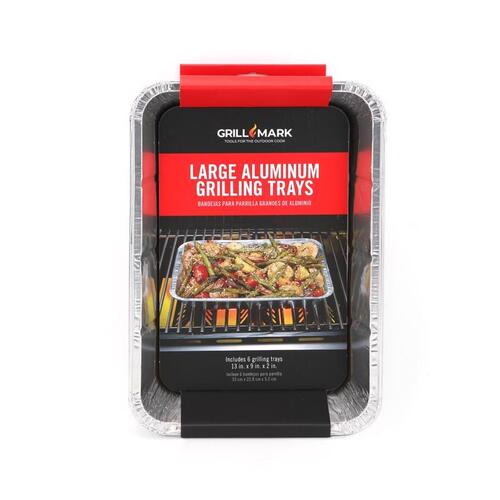 Grilling Pan Aluminum Silver