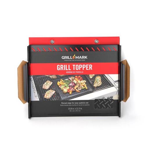 Grill Mark 00123ACE Grill Topper Steel 16" L X 12" W Gray