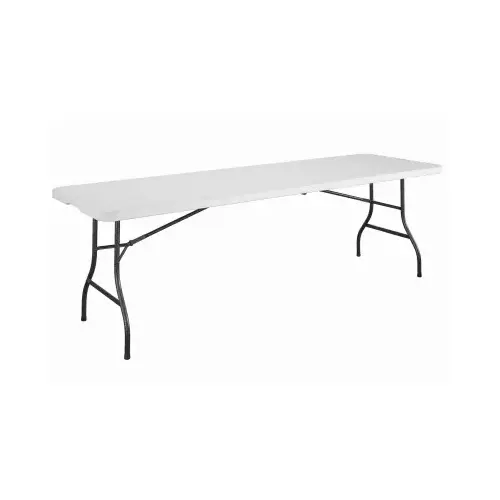 8-Ft. Folding Table, White Resin Top, 30 x 96 In.