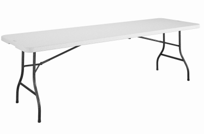 DOREL HOME FURNISHINGS 14-188-WSP1TV 8-Ft. Folding Table, White Resin Top, 30 x 96 In.