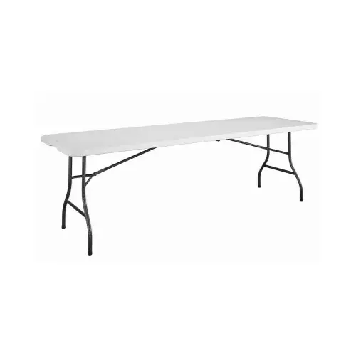 DOREL HOME FURNISHINGS 14-778-WSP2TV 8-Ft. Folding Table, White Resin Top