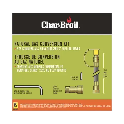 Char-Broil 8216842R04A Natural Gas Conversion Kit for Dual Fuel Grills