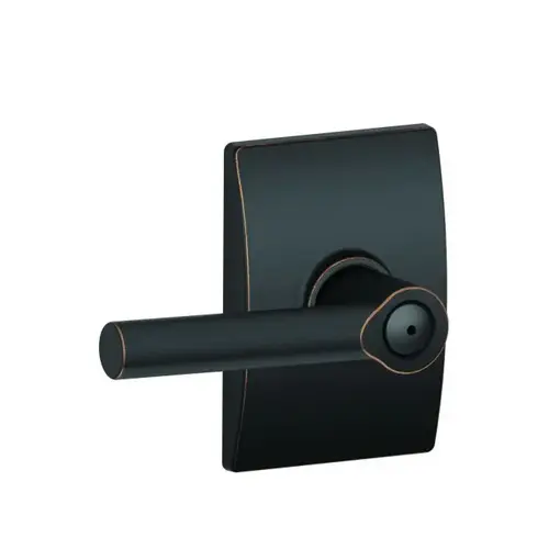 F40 Broadway Lever Privacy Lock with Century Trim Aged Bronze