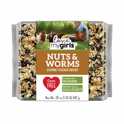 GLOBAL HARVEST FOODS LTD 15201 Nuts & Worms Bird Seed Cake, 20 oz.