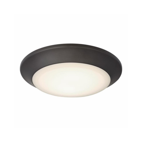 Makira LED Ceiling Fixture, Dimmable, Indoor/Outdoor Use, Color Temperature Selection, Black/Bronze, 16 Watt, 7.5 In.