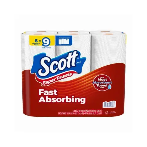 Scott Paper Towels - pack of 6 White