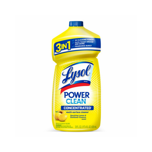 Power Clean Multi-Surface Cleaner, Sparkling Lemon & Sunflower Scent, 28 oz. Concentrate