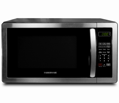 Farberware FMO11AHTBKB 1000-Watt Microwave Oven, 1.1 Cu. Ft., Stainless Steel