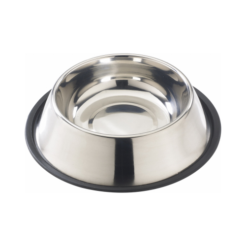 Pet Bowl Silver Stainless Steel For Dogs Mirror