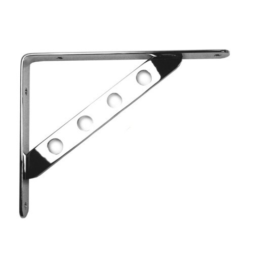 Heavy Duty Shelf Support, polished chrome