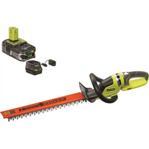 ONE+ Lithium+ 22 in. 18-Volt Lithium-Ion Cordless Hedge Trimmer - 1.5 Ah Battery and Charger Included
