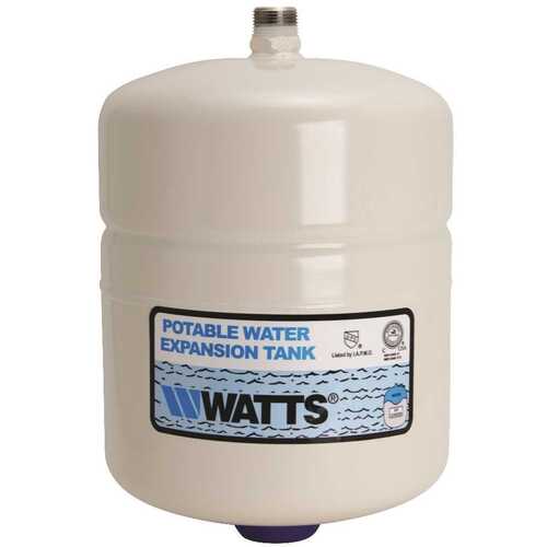 2.1 Gal. Potable Water Heater Storage Tank, 3/4 in. Male Connection, Tank Volume