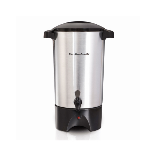 HAMILTON BEACH 40515R 40515 Coffee Urn, 30 Cups Capacity, 1090 W, Aluminum, Silver