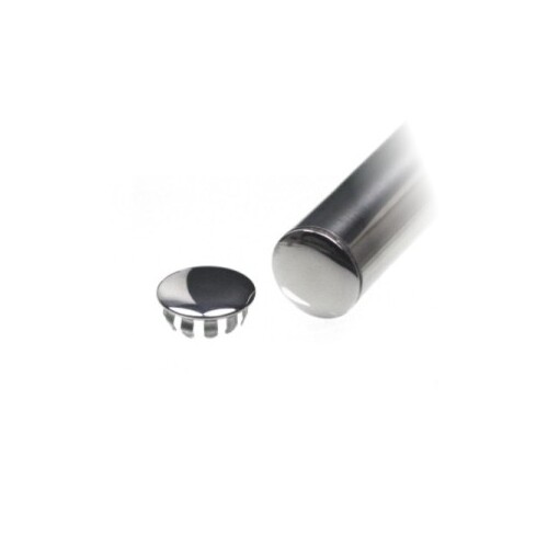 1-1/16" Closet rod end cap, polished stainless steel