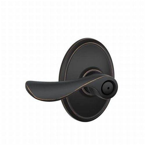 F40 Champagne Lever Privacy Lock with Wakefield Trim Aged Bronze