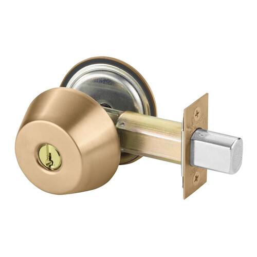 Deadbolt Satin Bronze Clear Coated