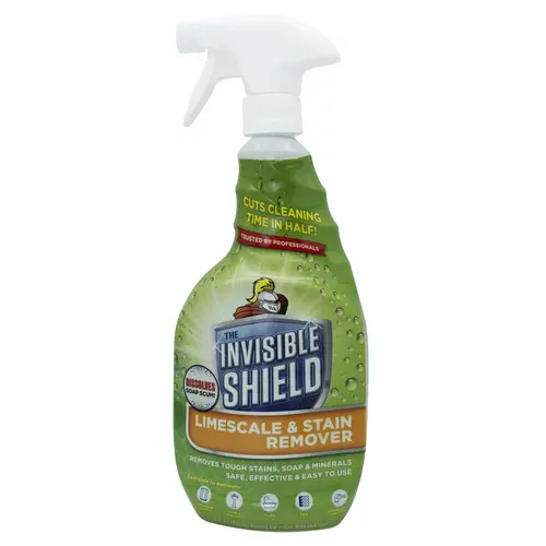 Unelko 57452 Invisible Shield Limescale And Stain Remover for Glass, 25 oz