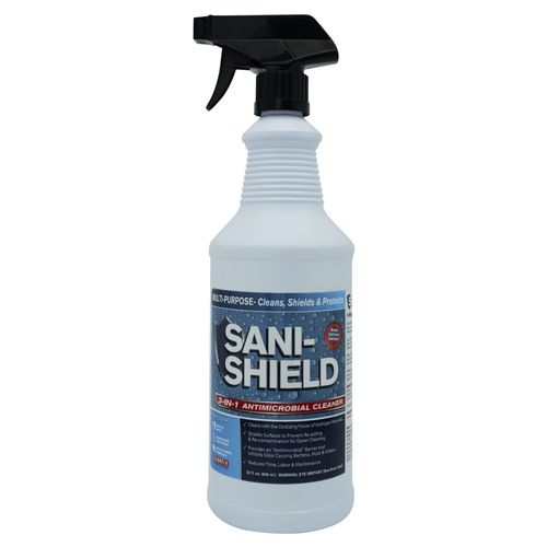 Sani-Shield Cleaner, Deodorizer And Protective Antimicrobial Coating, 32 oz