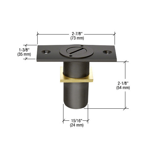 CRL AMR209MBL Matte Black Dust Proof Keeper Locking Option