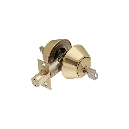 Brass Double Cylinder with Thumbturn Dead Bolt