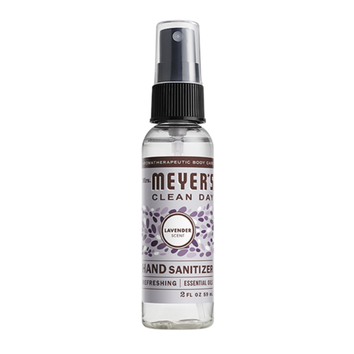 Mrs. Meyer's Clean Day Hand Sanitizer - Basil & Lavender, 2 oz. Spray Pump - Lavender - pack of 12