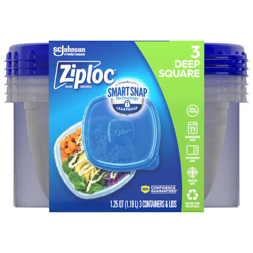 Ziploc Containers, Ziploc CONTAINER DEEP SQUARE