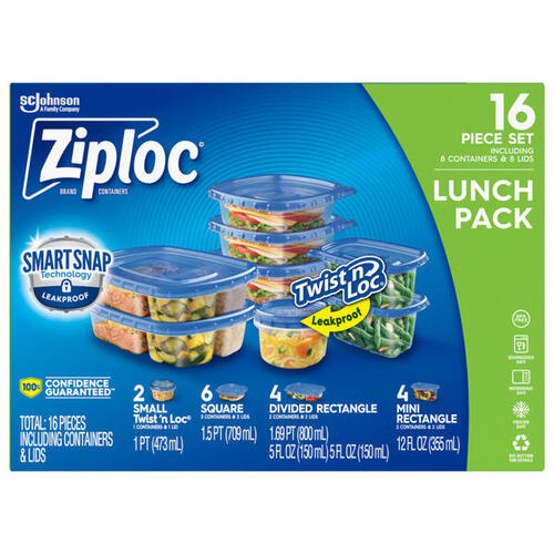 Ziploc Containers, Ziploc CONTAINER VARIETY PACK