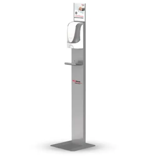 Healthcare Touch-Free Dispenser Stand (Hand Sanitizing Station) Silver