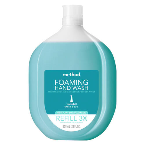 Method 328107 Method Foaming Hand Wash - All Fragrances, 28 oz. Refill Bottle - Waterfall - pack of 4