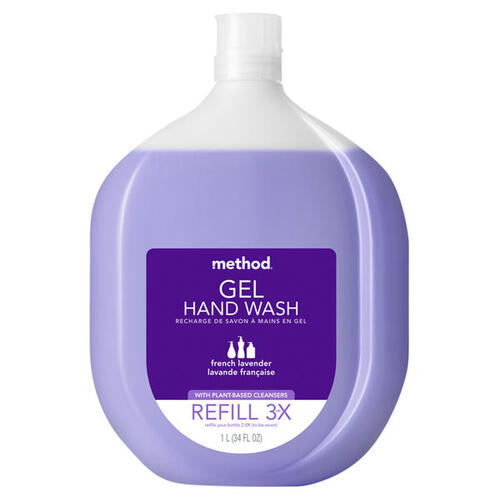Gel Hand Wash Refill French Lavender Scent 34 oz - pack of 4