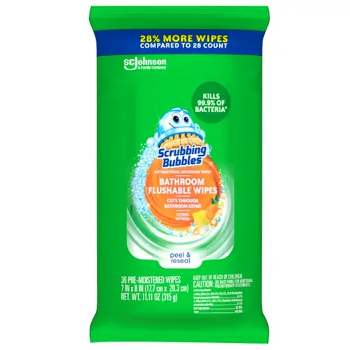 Scrubbing Bubbles Antibacterial Bathroom Wipes