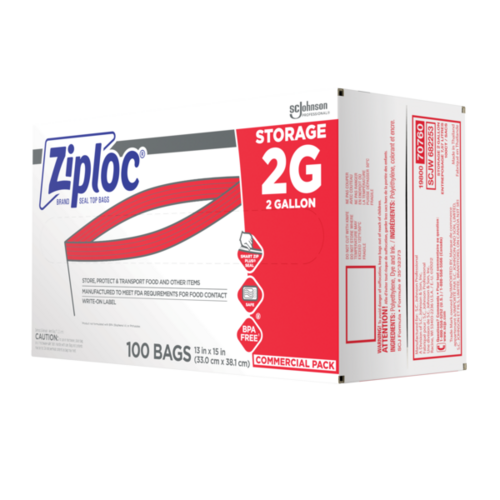 ZIPLOC 682253 SCJP Ziploc Storage 2 Gallon 100ct US CA