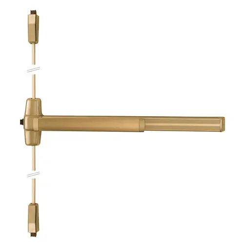 Surface Vertical Rod Exit Device Satin Bronze Clear Coated